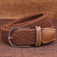 Load image into Gallery viewer, Fashion Braided Elastic Stretch Metal Buckle Belt