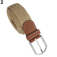 Load image into Gallery viewer, Fashion Braided Elastic Stretch Metal Buckle Belt