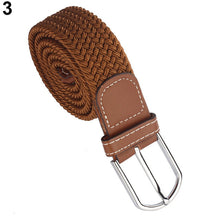 Load image into Gallery viewer, Fashion Braided Elastic Stretch Metal Buckle Belt
