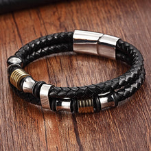 Load image into Gallery viewer, Genuine Leather Bracelet Double Layer