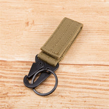 Load image into Gallery viewer, Canvas Clasp Colorful Keychain Military Belt