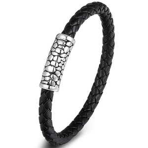 Genuine Leather Bracelet Stainless Steel Accessories
