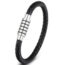 Load image into Gallery viewer, Genuine Leather Bracelet Stainless Steel Accessories