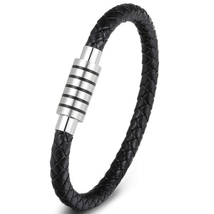 Genuine Leather Bracelet Stainless Steel Accessories