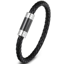 Load image into Gallery viewer, Genuine Leather Bracelet Stainless Steel Accessories