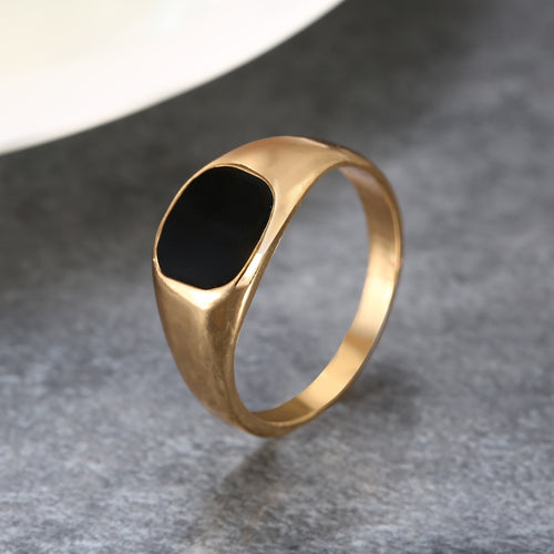 Vintage Stainless Steel Anel Masculino Polished Finger Rings