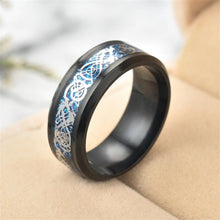 Load image into Gallery viewer, Irish Dragon Titanium Carbide Ring