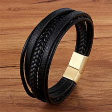 Load image into Gallery viewer, Braided Genuine Leather Bracelet
