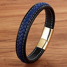 Load image into Gallery viewer, Cross Braided Design Leather Bracelet