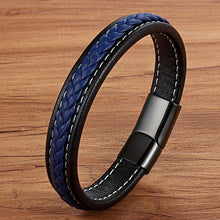 Load image into Gallery viewer, Cross Braided Design Leather Bracelet