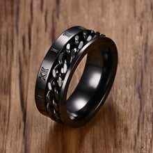 Load image into Gallery viewer, Stainless Steel Spinner Chain Worry Ring