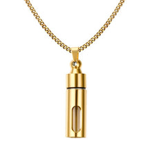 Load image into Gallery viewer, Cylinder Aromatherapy Essential Oil Perfume Pendant