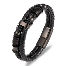 Load image into Gallery viewer, Genuine Leather Bracelet Double Layer
